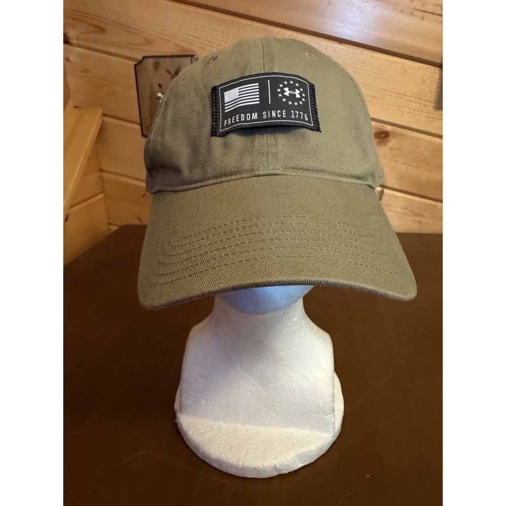 Under Armour Freedom  Baseball Cap Hat Adjustable Strapback Olive Green